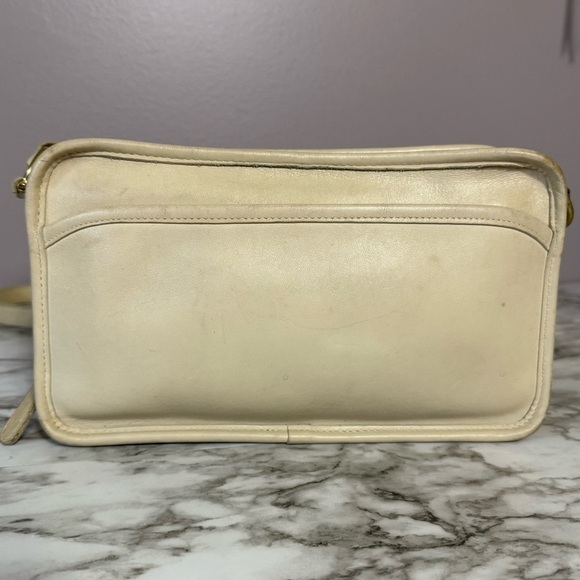 Vintage Coach Leather Multizip Crossbody Bag Serial No. L5C-9974 Bone Leather - Picture 2 of 15
